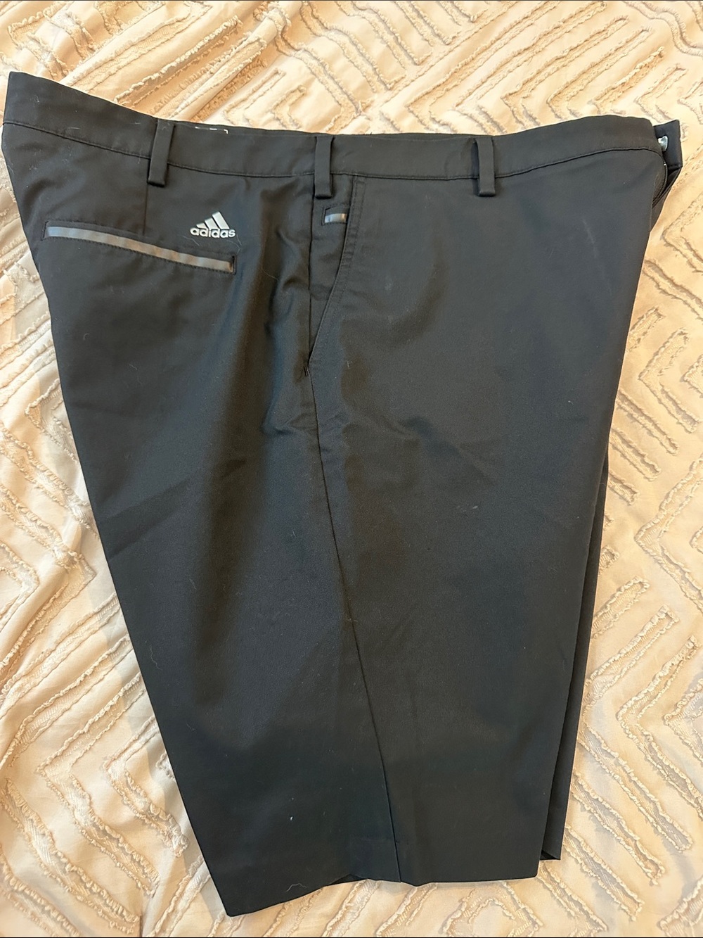 adidas Black Men's Athletic Golf Shorts - Picture 3 of 3